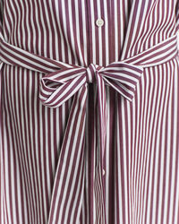 Vestido camisero clásico de popelina con cinturón