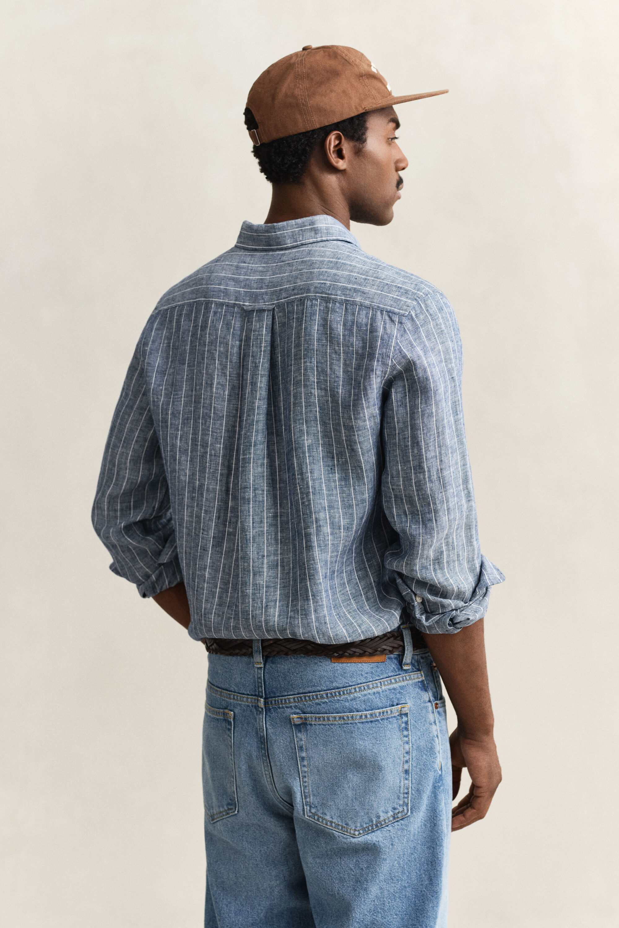 Camisa de lino a rayas