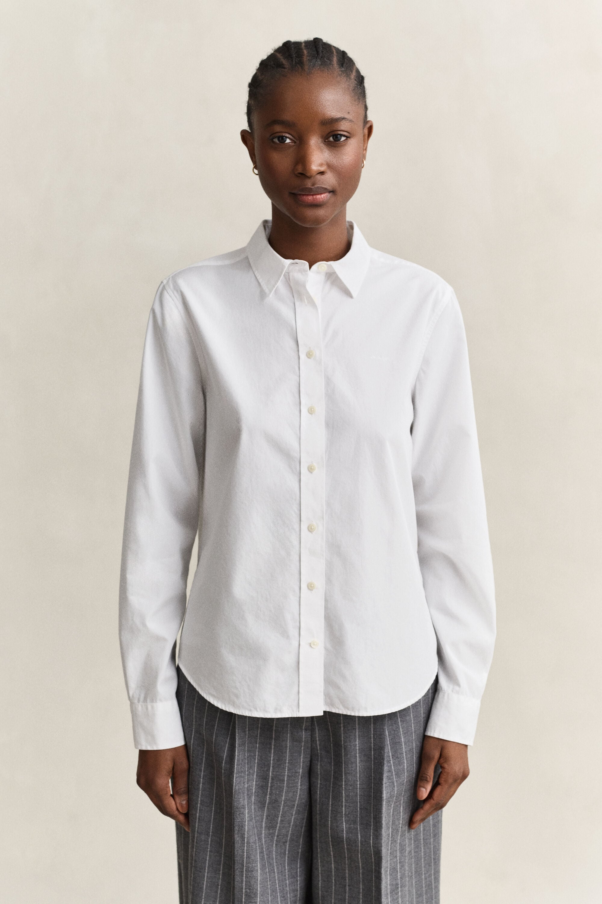 Camisa de popelina Regular Fit clásica