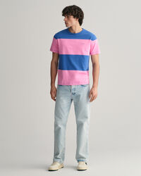 Camiseta de rayas anchas