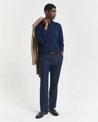 Jersey tipo polo de lana merino extrafina