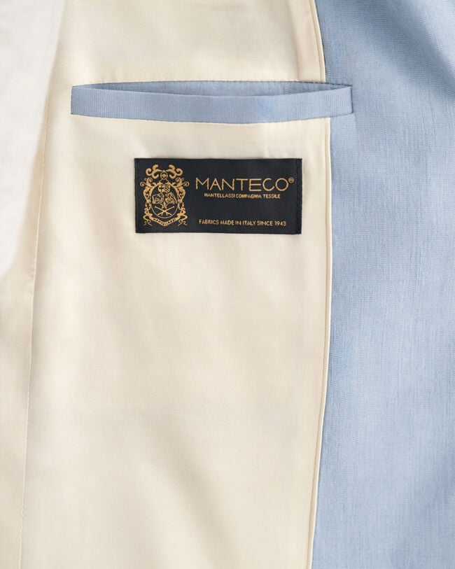 Americana Regular Fit de lino elástico