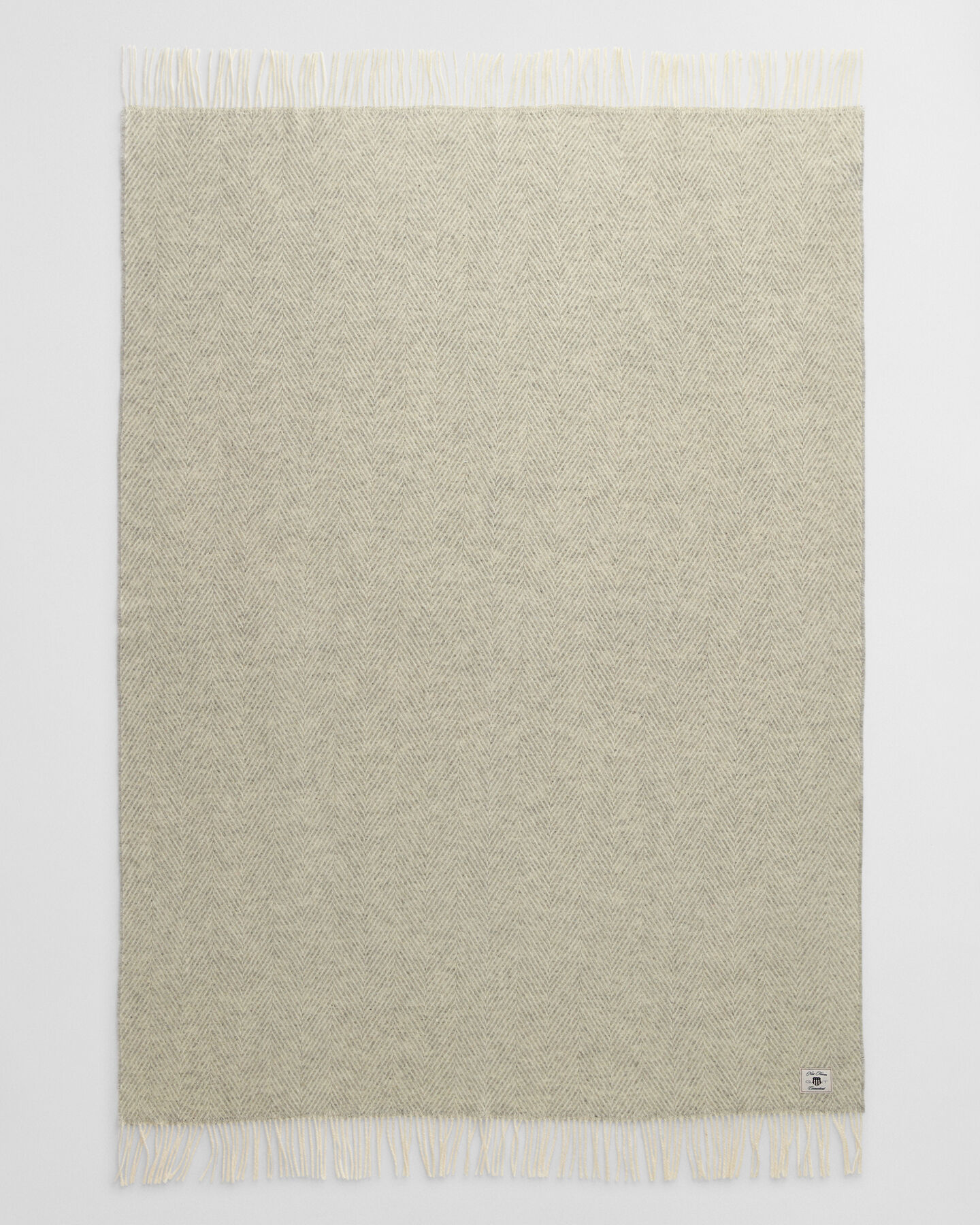 Colcha de lana con diseño de espiga