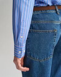 Camisa Regular Fit clásica de popelina a rayas