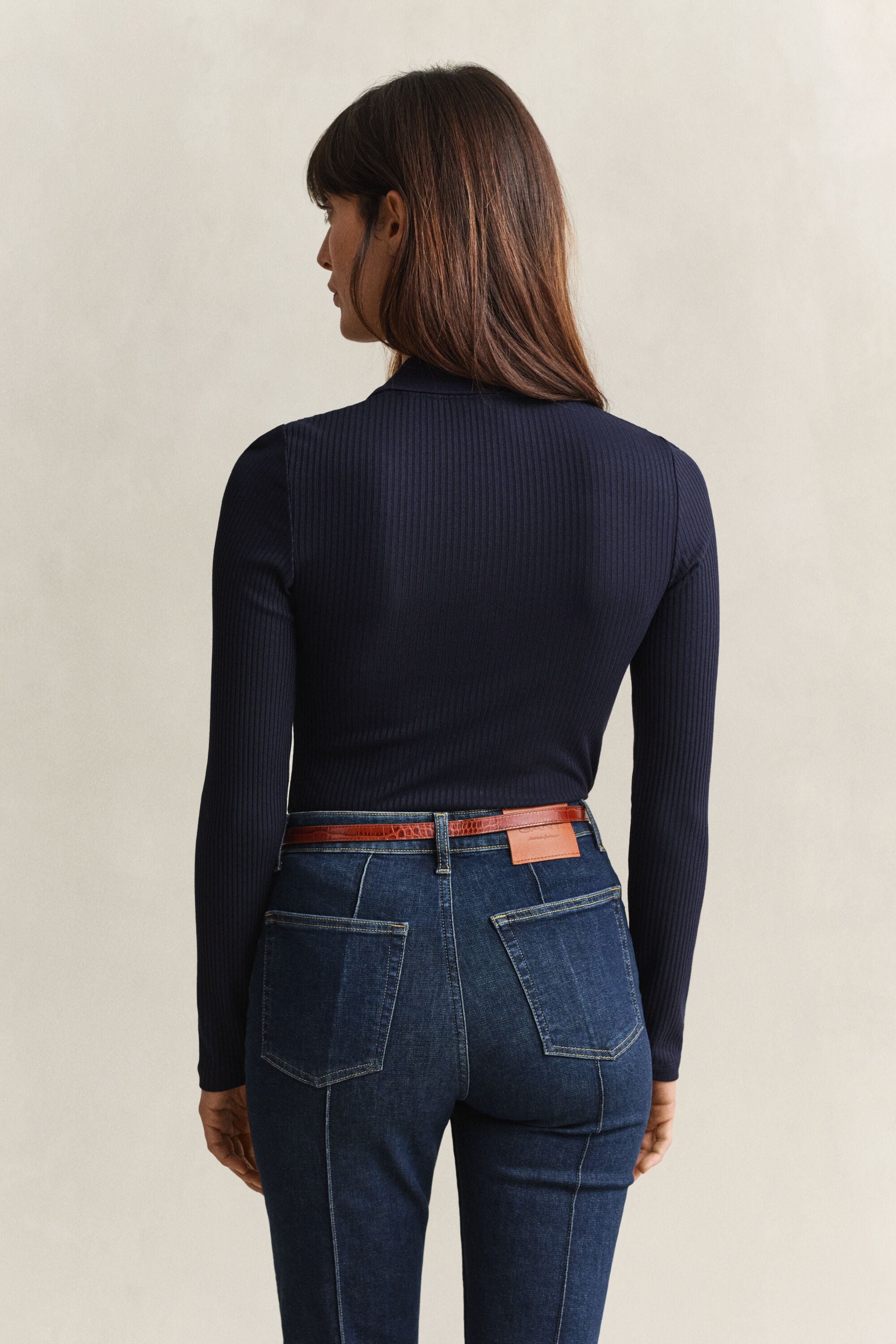 Polo Slim Fit acanalado