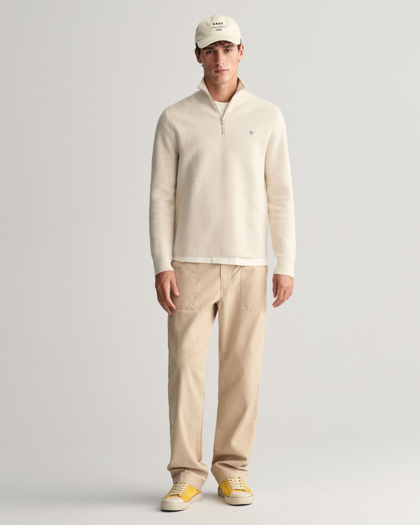 Jersey de algod&oacute;n con media cremallera Milano Knit