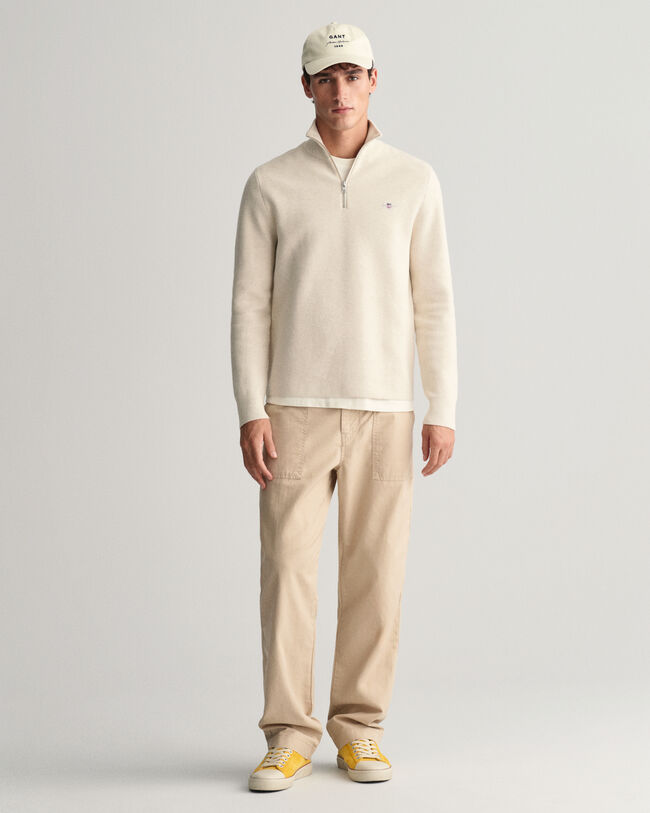 Jersey de algod&oacute;n con media cremallera Milano Knit