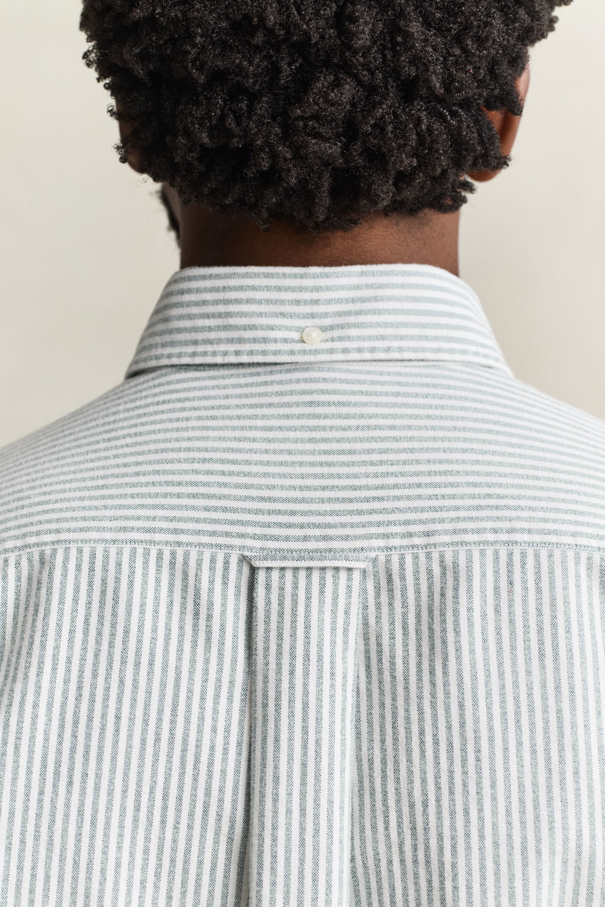 Camisa Oxford perchada de rayas