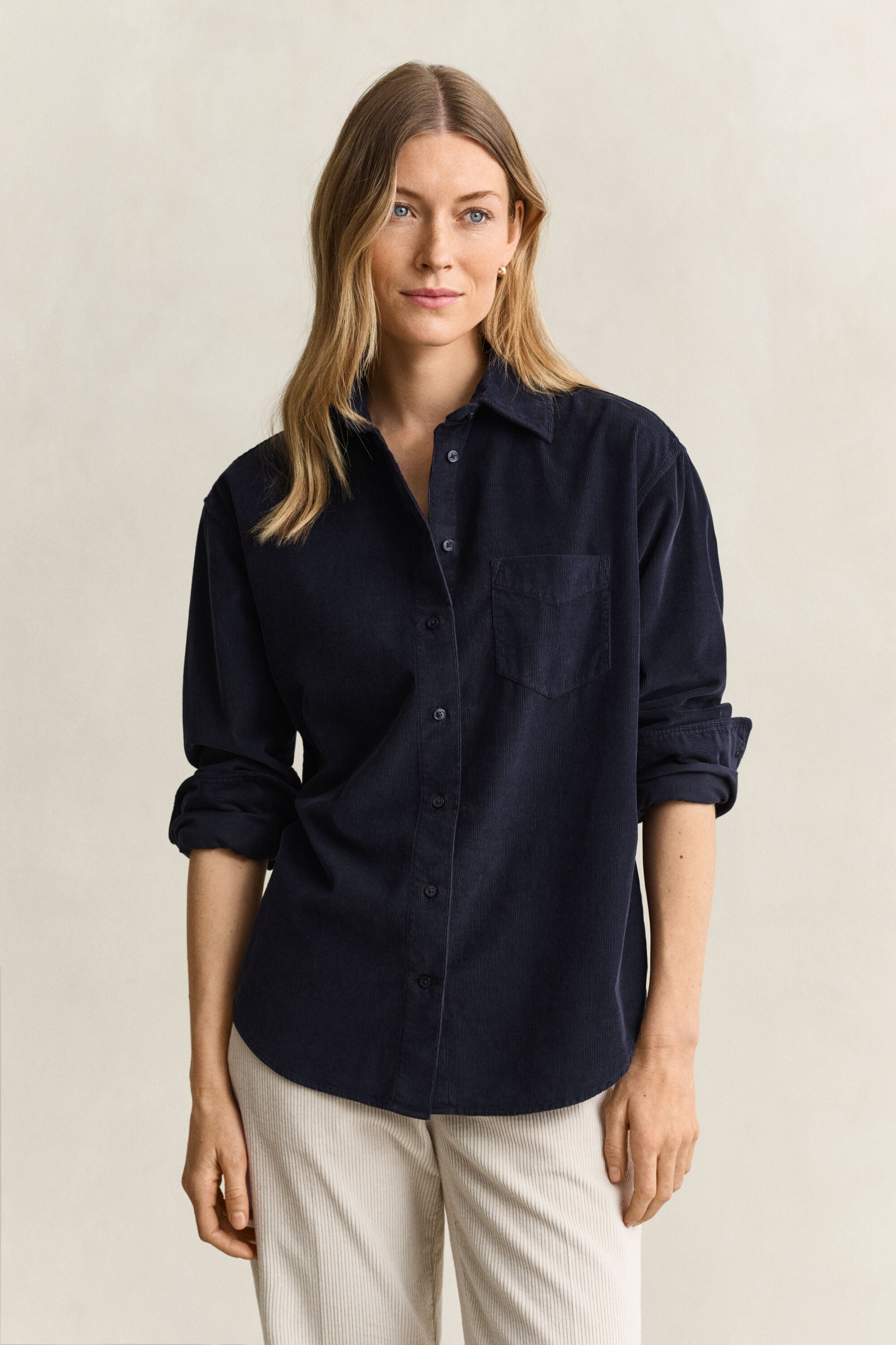 Camisa Relaxed Fit de pana