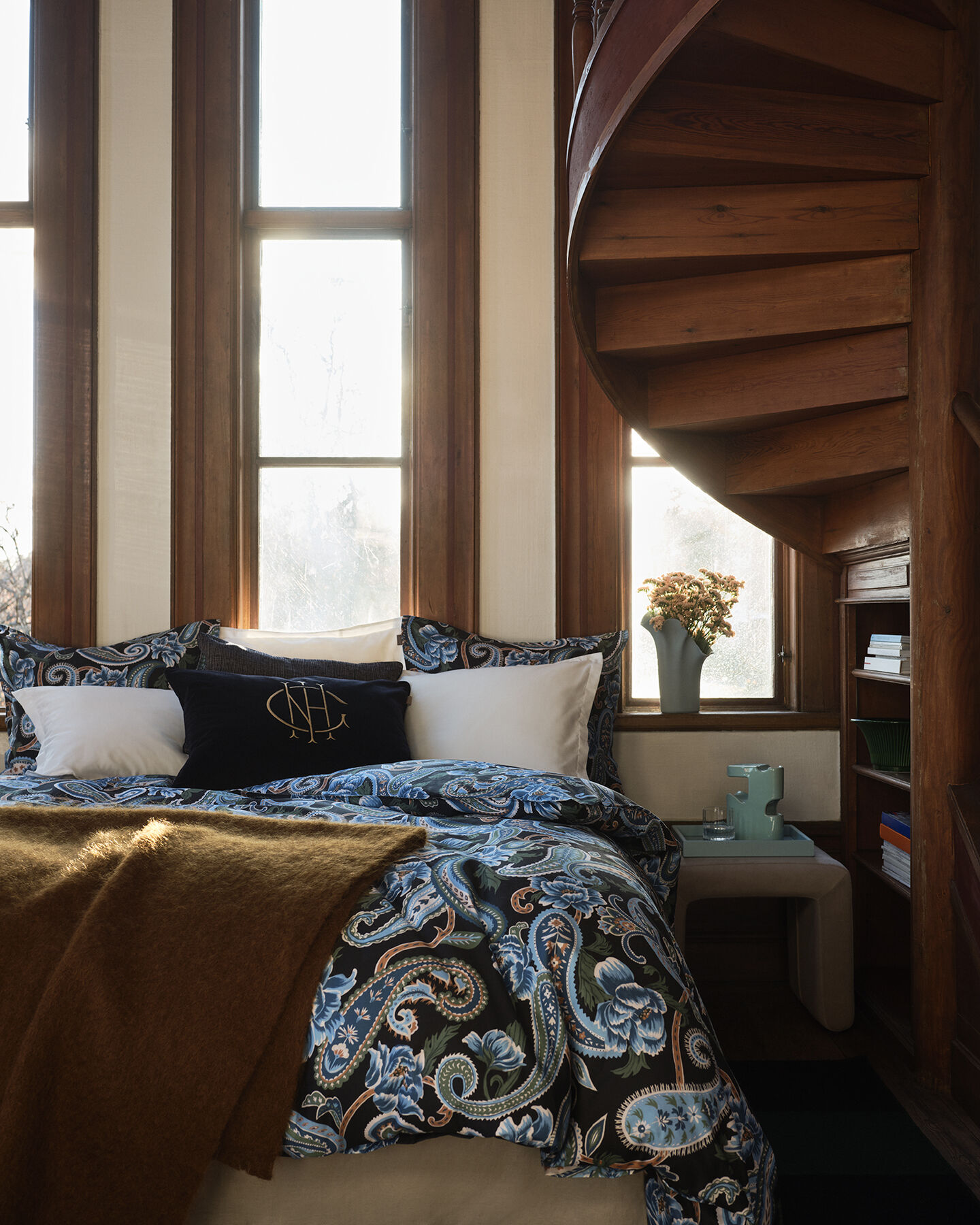 Funda de edred&oacute;n Painted Paisley para cama individual