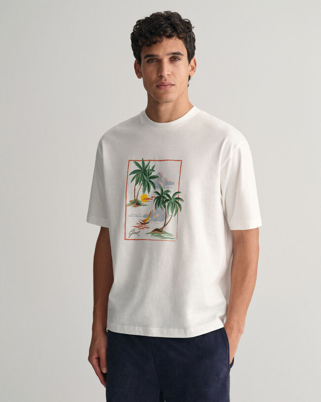 Camiseta Hawaiian Print