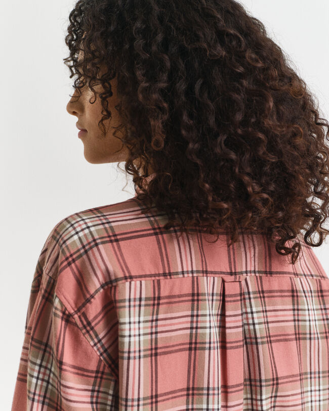 Camisa Relaxed Fit de franela a cuadros