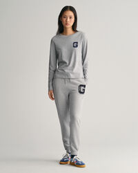 Camiseta de cuello redondo y manga larga G