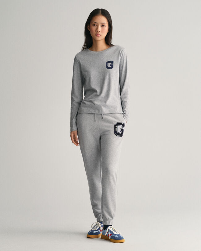 Camiseta de cuello redondo y manga larga G