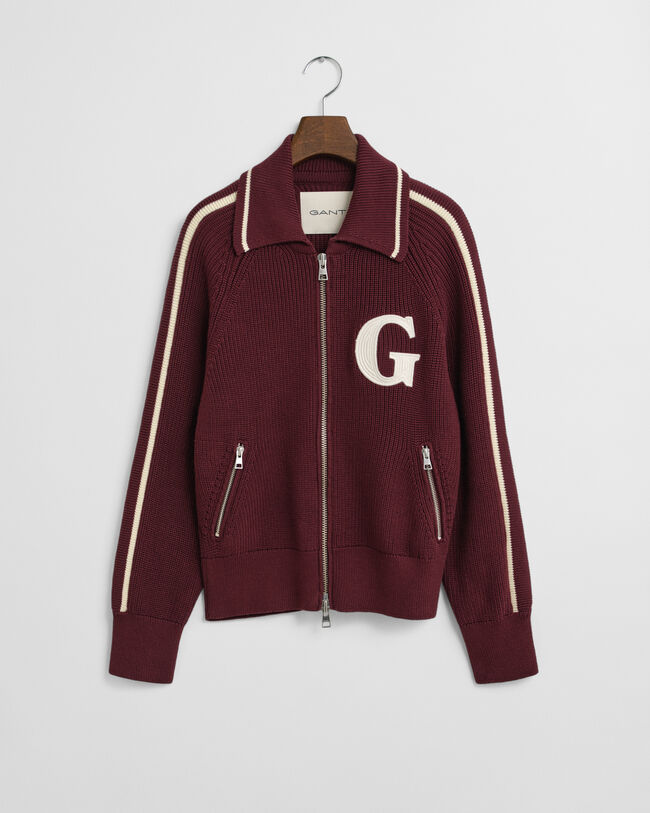 Cárdigan GANT Varsity con cremallera