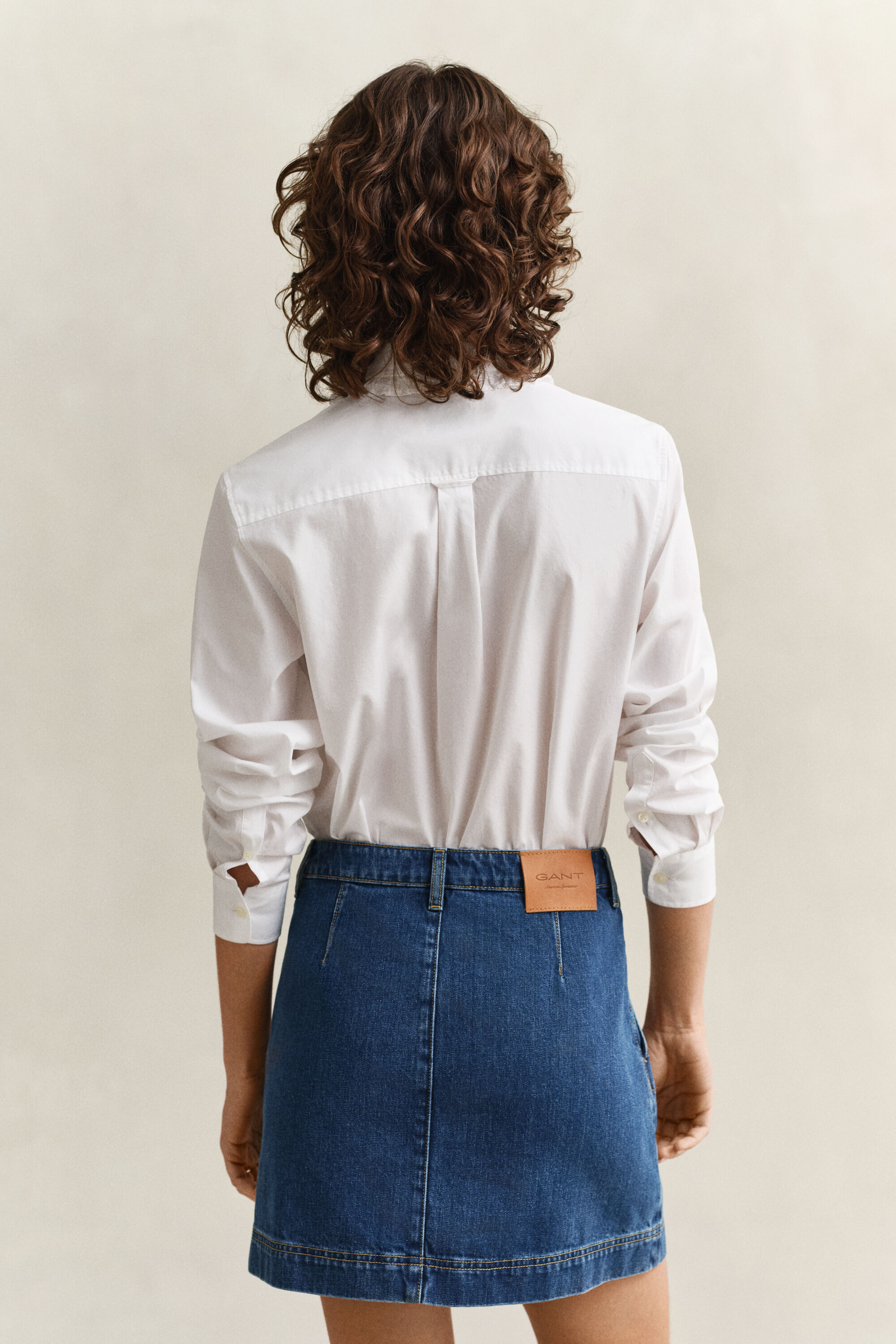 Camisa de algodón con volantes