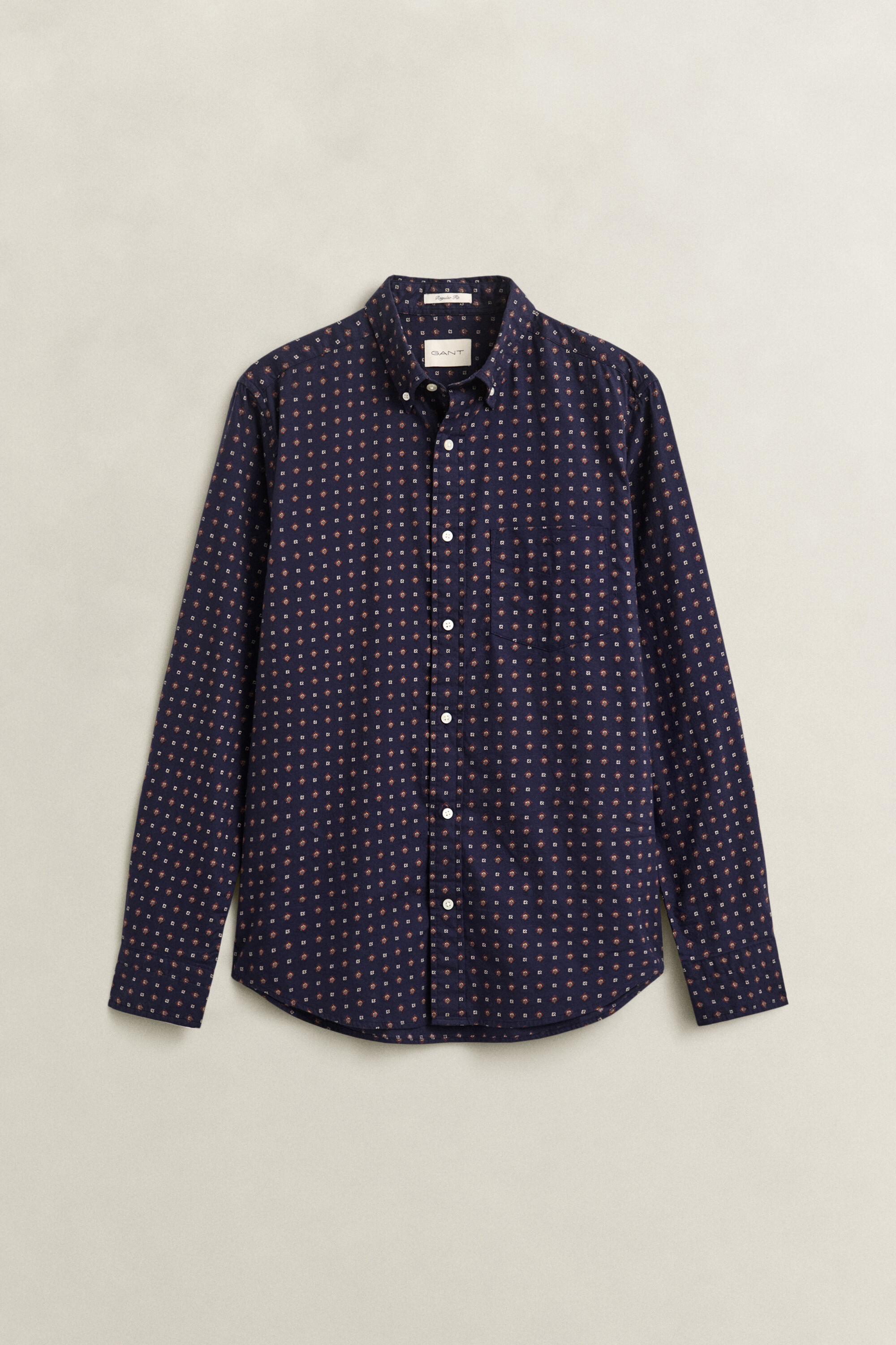 Camisa de sarga con estampado de cachemir