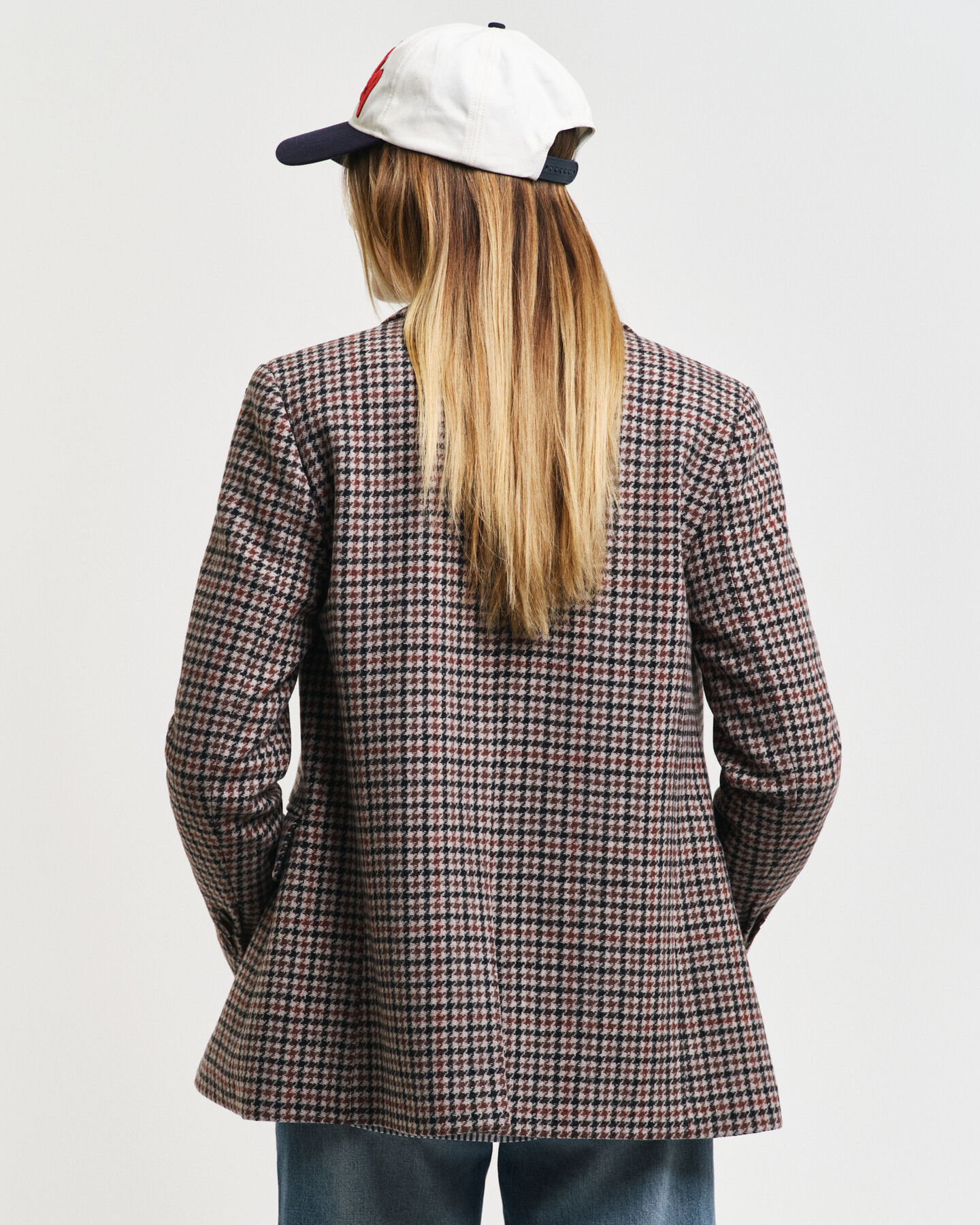 Americana Regular Fit con diseño de pata de gallo