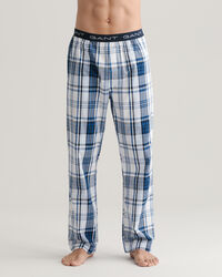 Pantalones de pijama a cuadros azules