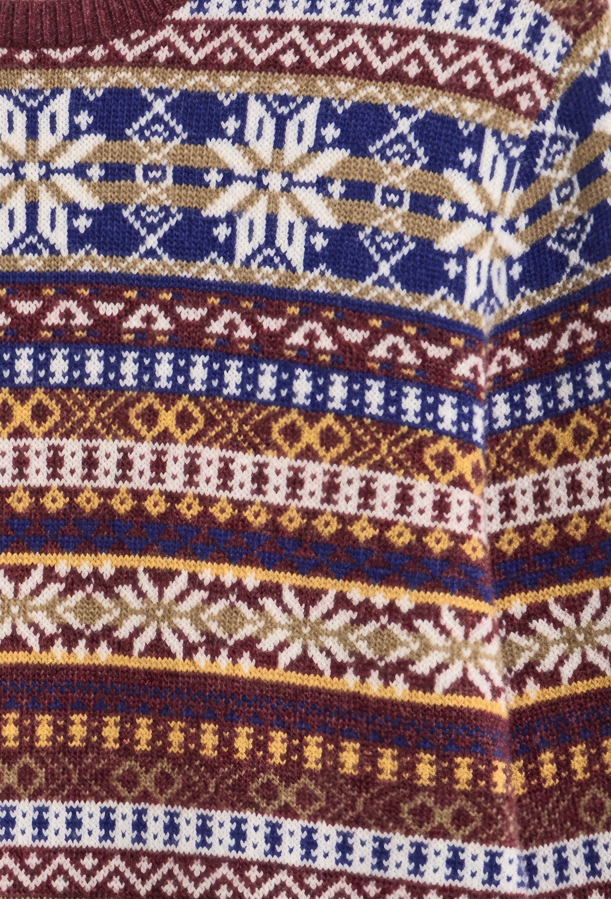 Jersey de cuello redondo Fair Isle