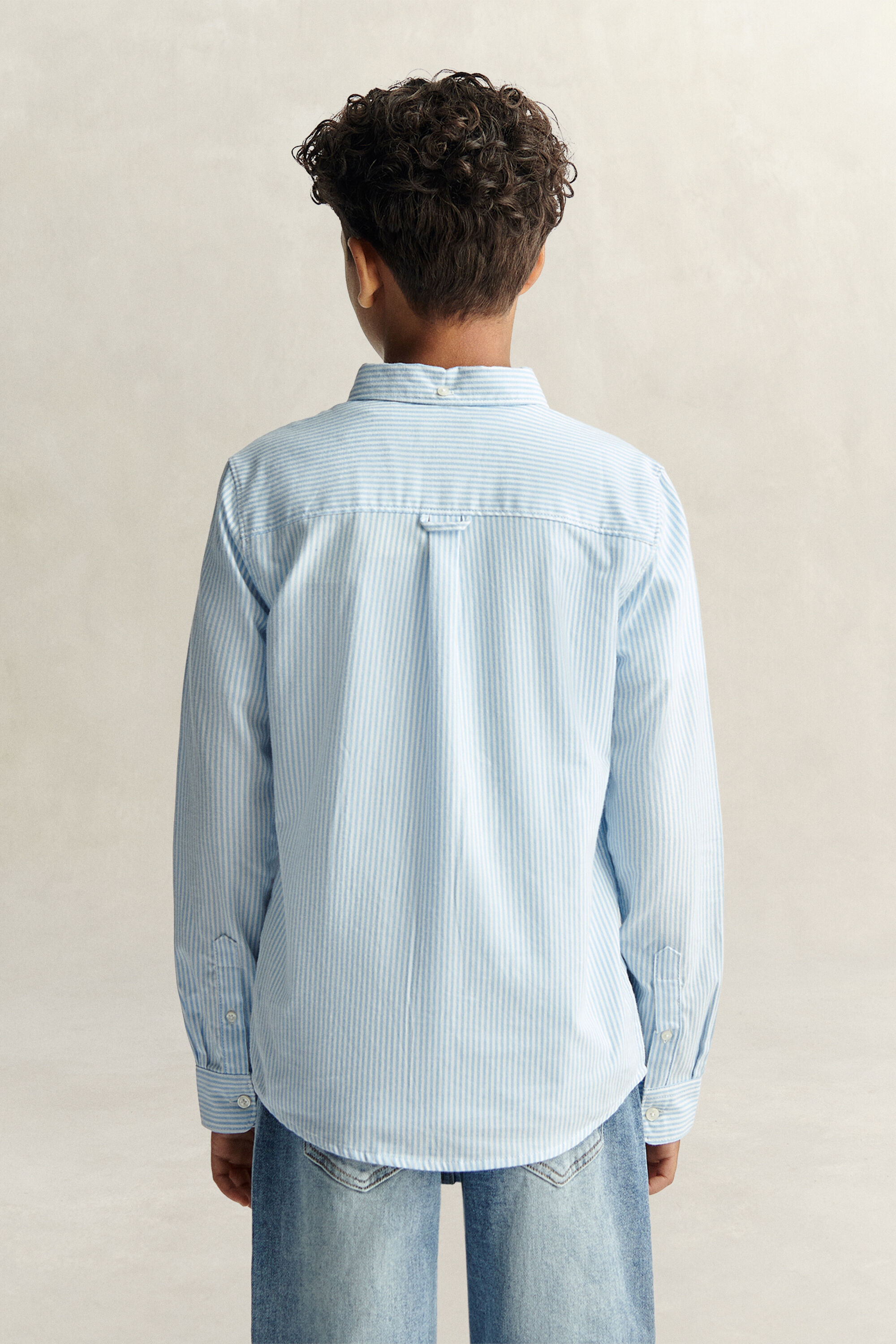 Camisa Oxford de rayas Shield Teen Boys