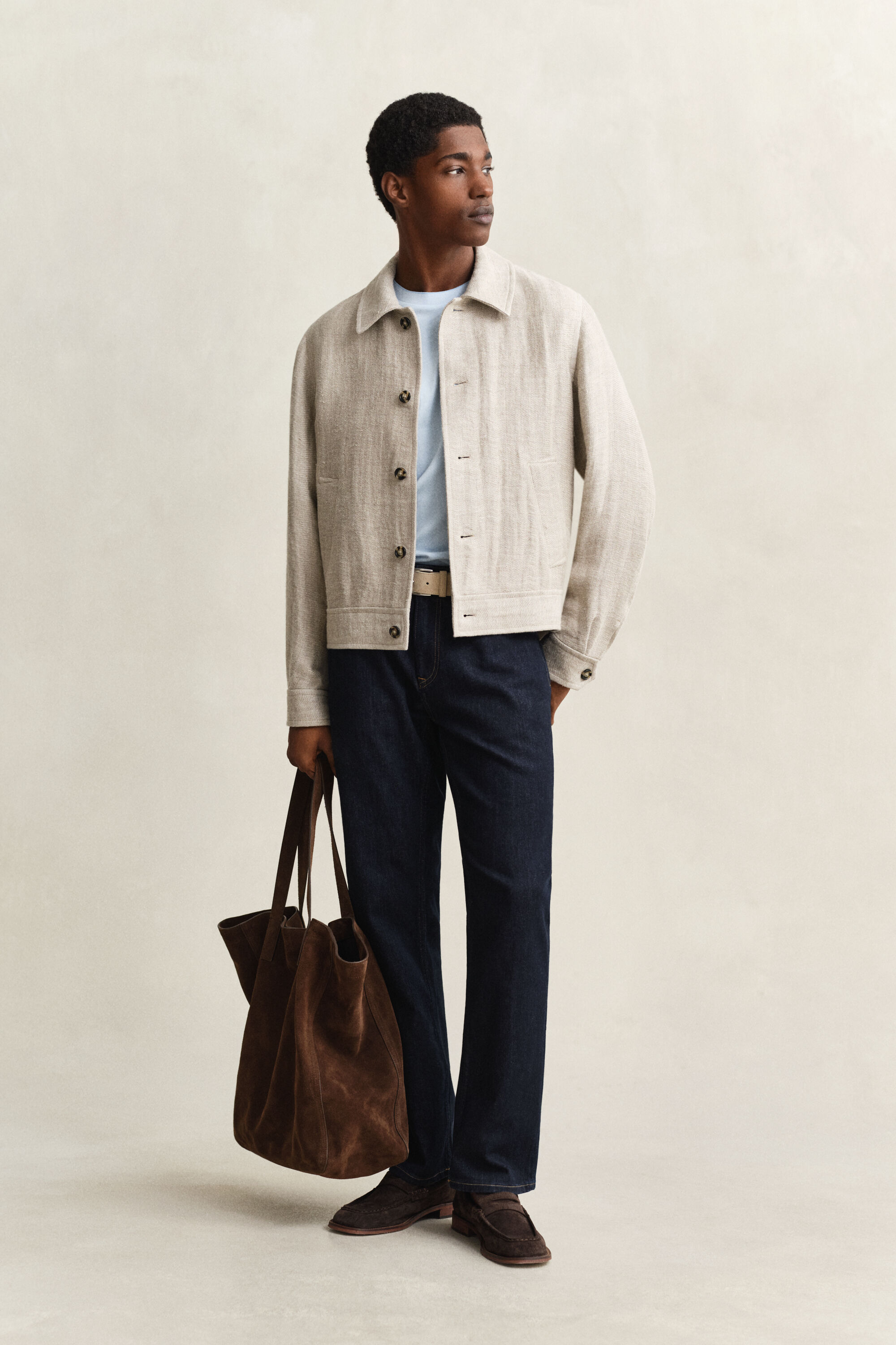 Camiseta de piqué en dos tonos