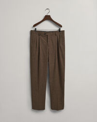 Pantalones de traje con estampado de pata de gallo