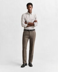 Camisa Oxford clásica Regular Fit de rayas finas