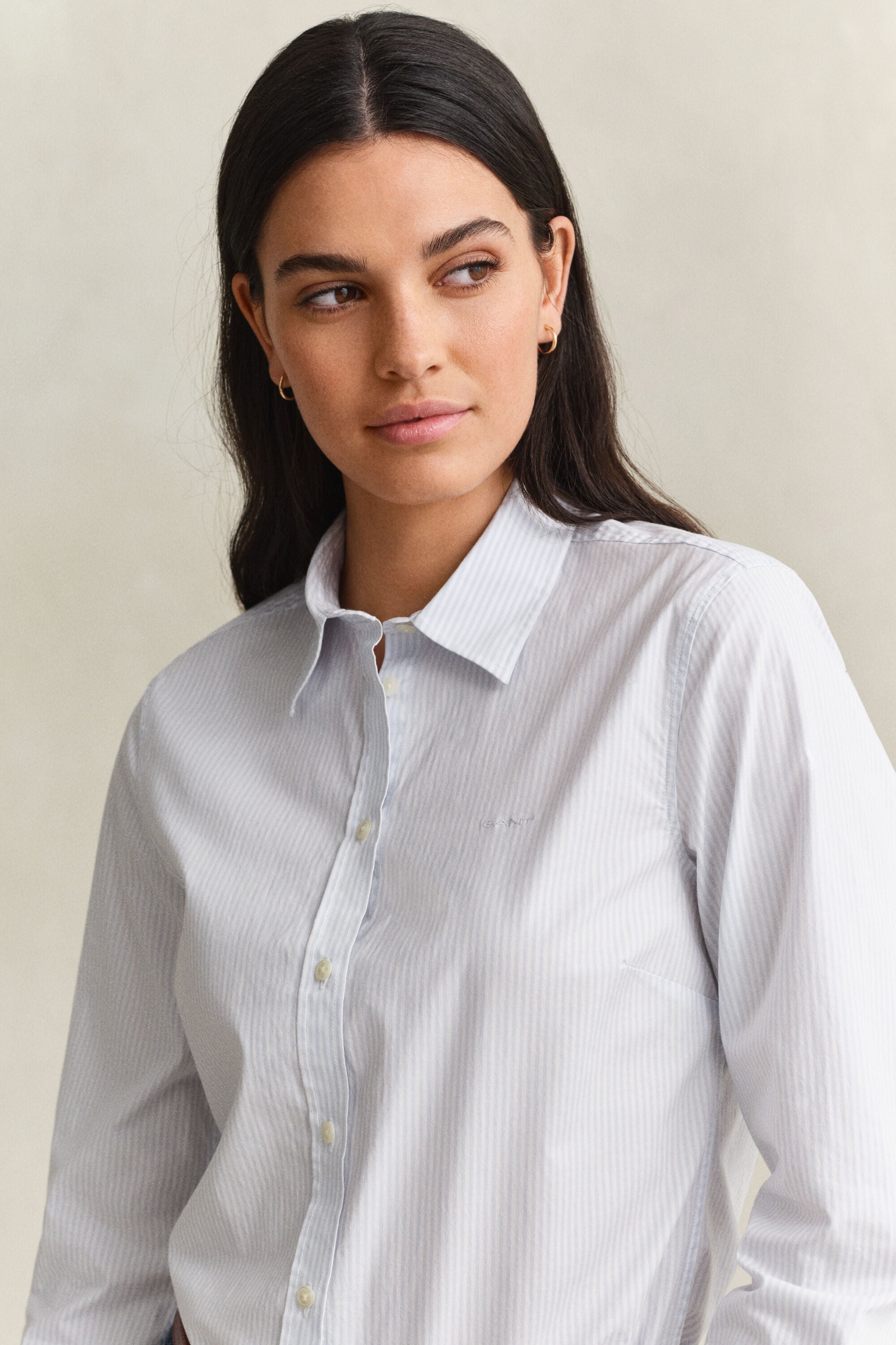 Camisa de popelina a rayas