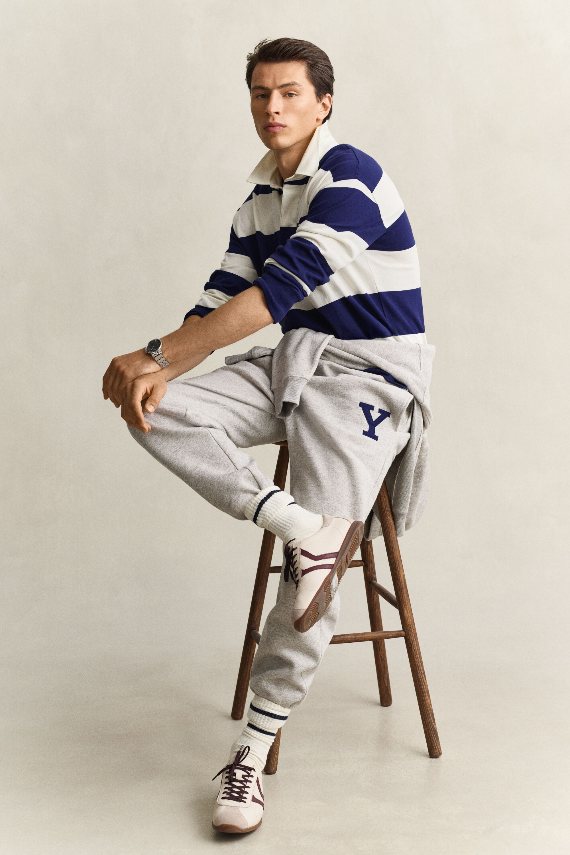 Heavy Rugger de rayas Gant x Yale