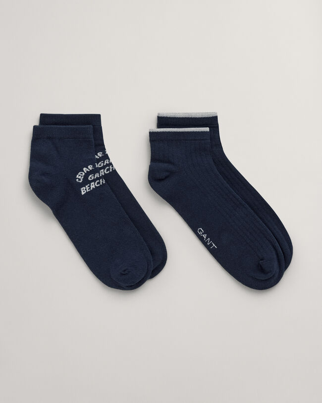 Paquete de dos pares de calcetines tobilleros - GANT