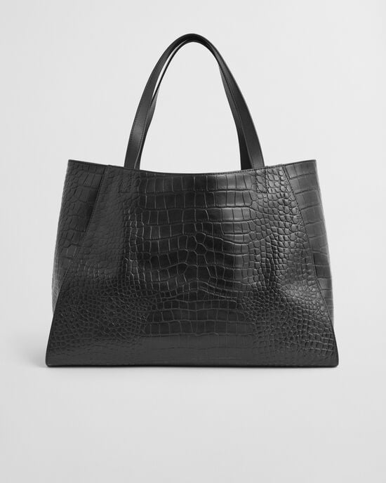 Bolso tote con diseño de cocodrilo