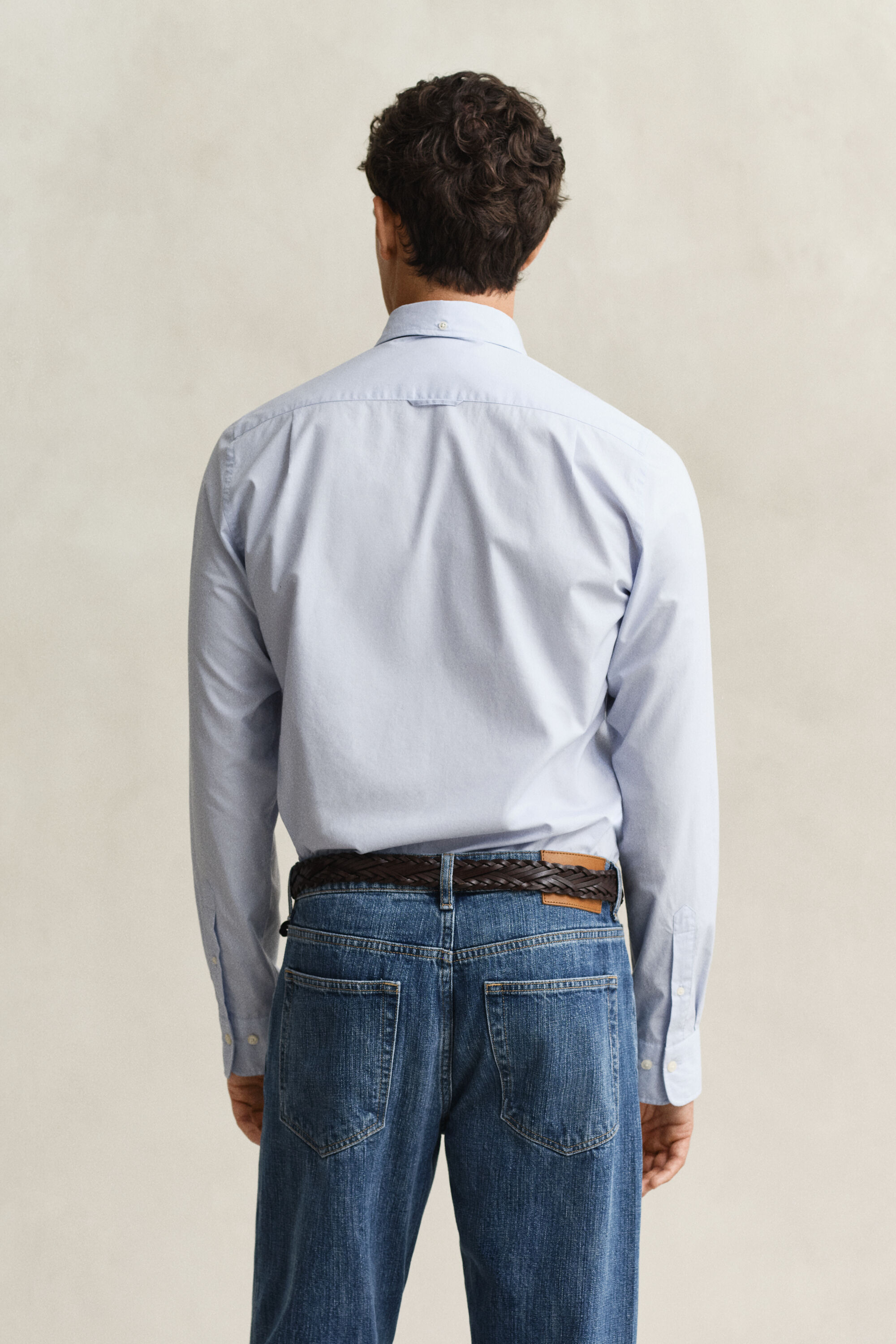 Camisa Slim Fit clásica de popelina