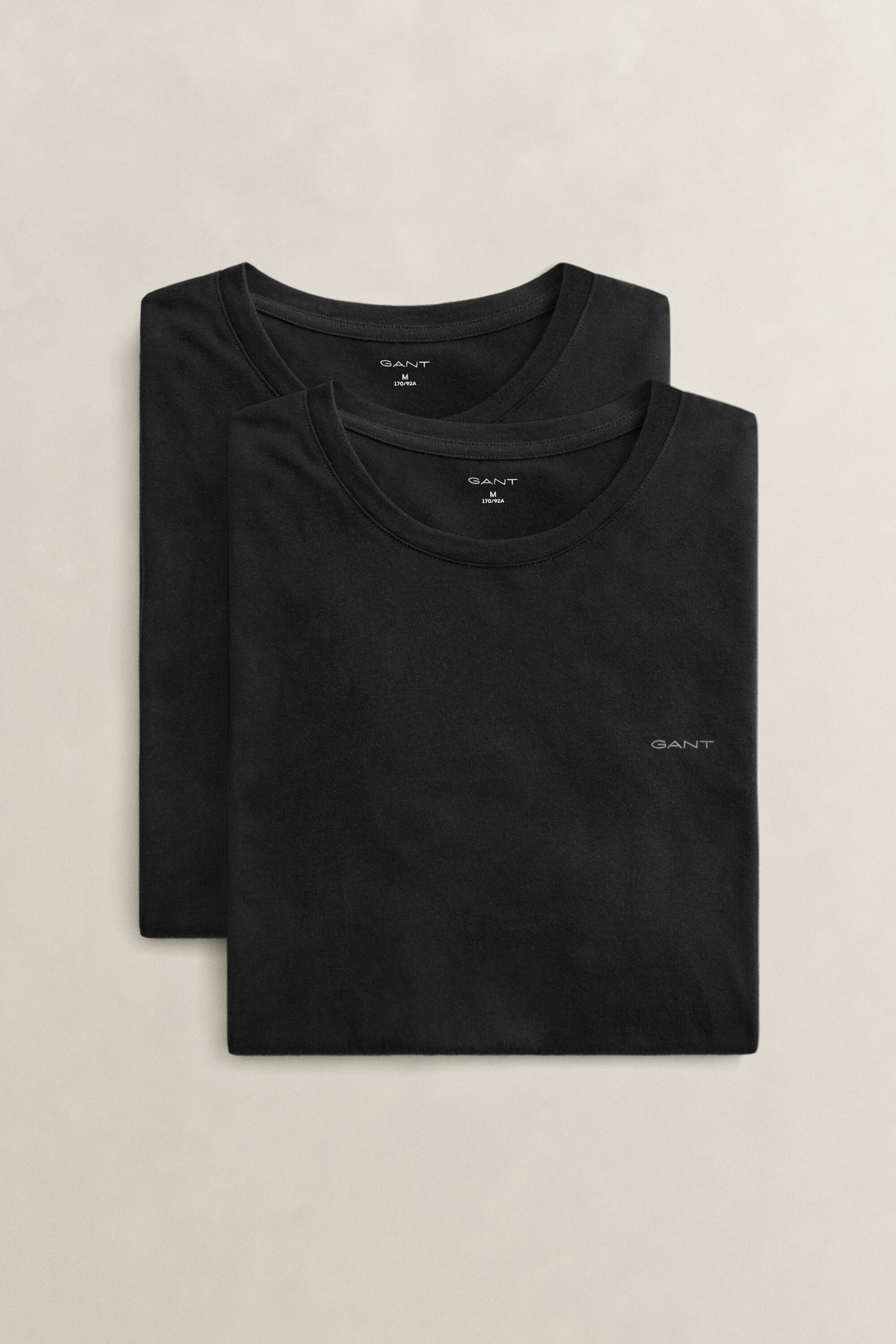 Paquete de dos camisetas de cuello redondo