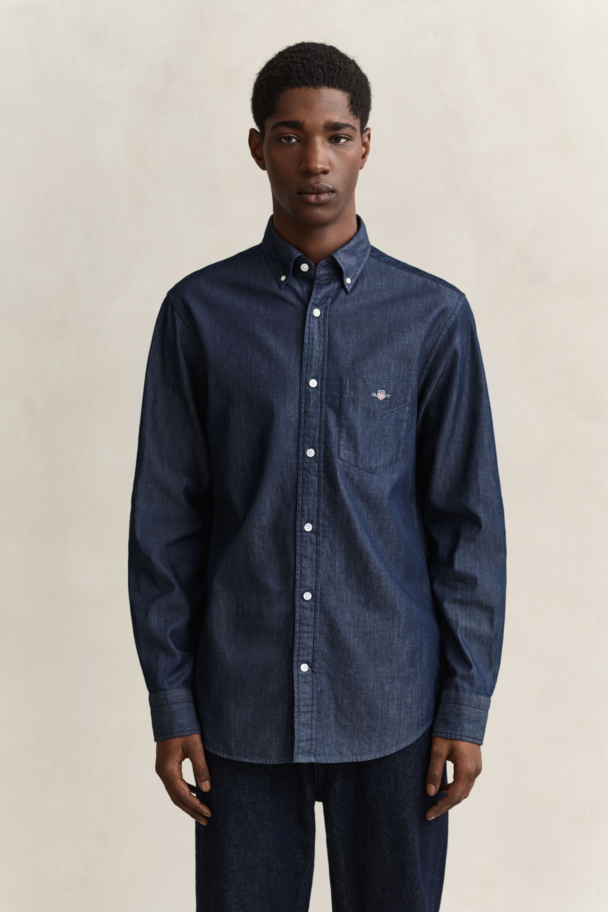 Camisa Regular Fit añil