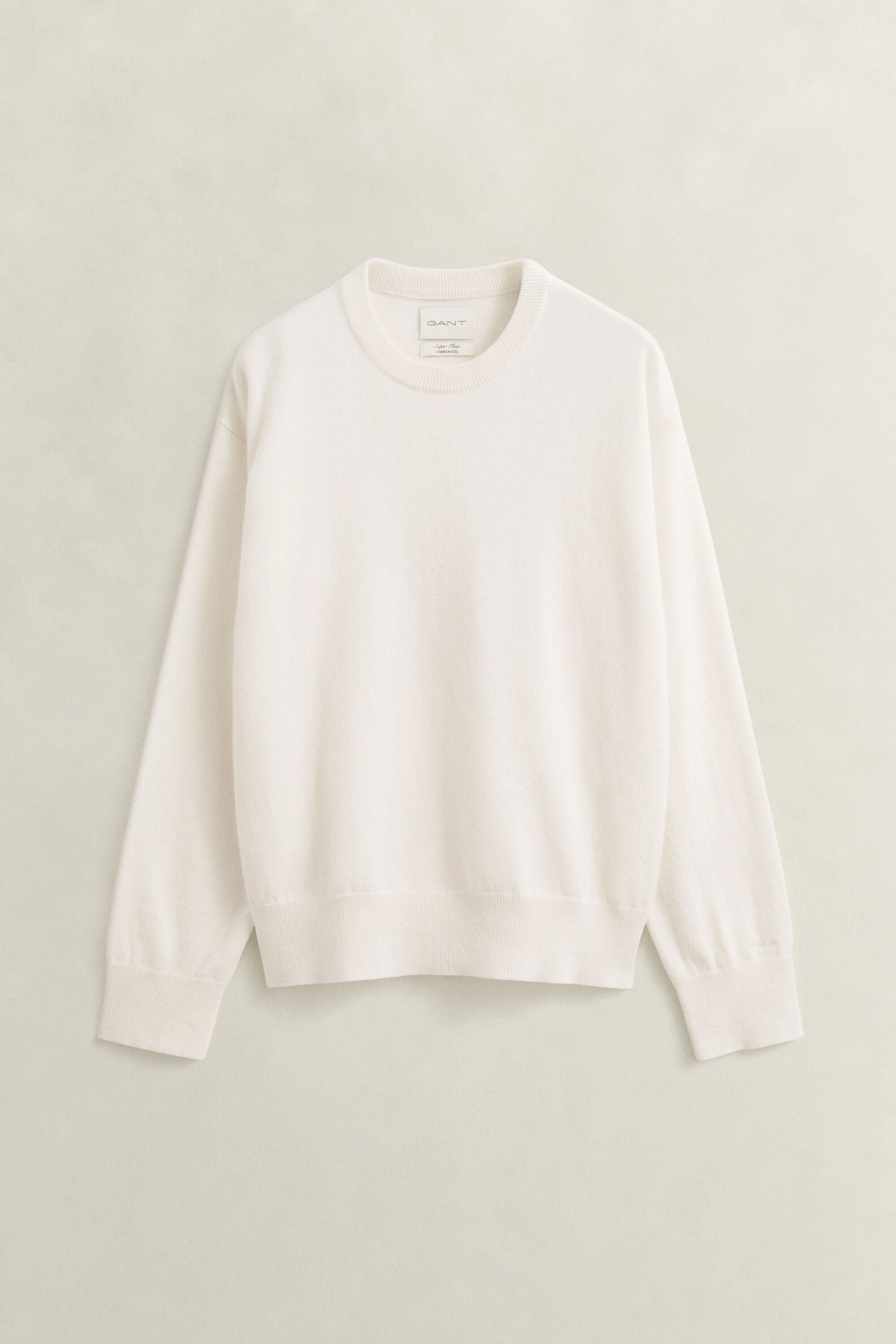 Jersey de lana de oveja muy fina con cuello redondo