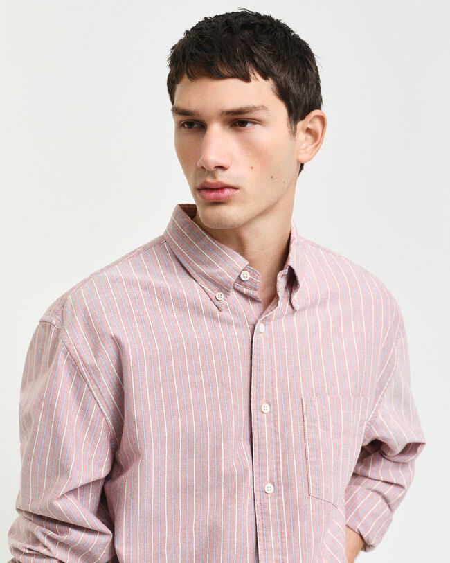 Camisa Oxford Relaxed Fit Heritage a rayas