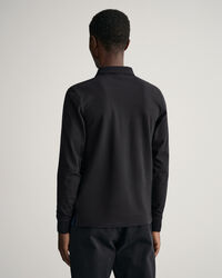 Rugger de piqu&eacute; y manga larga con cuello en contraste