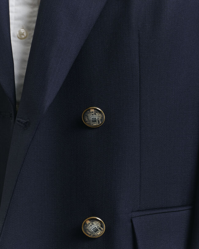 Americana extragrande de lana Hopsack