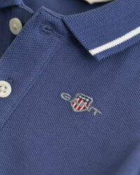 Body de piqu&eacute; con ribetes en contraste Baby