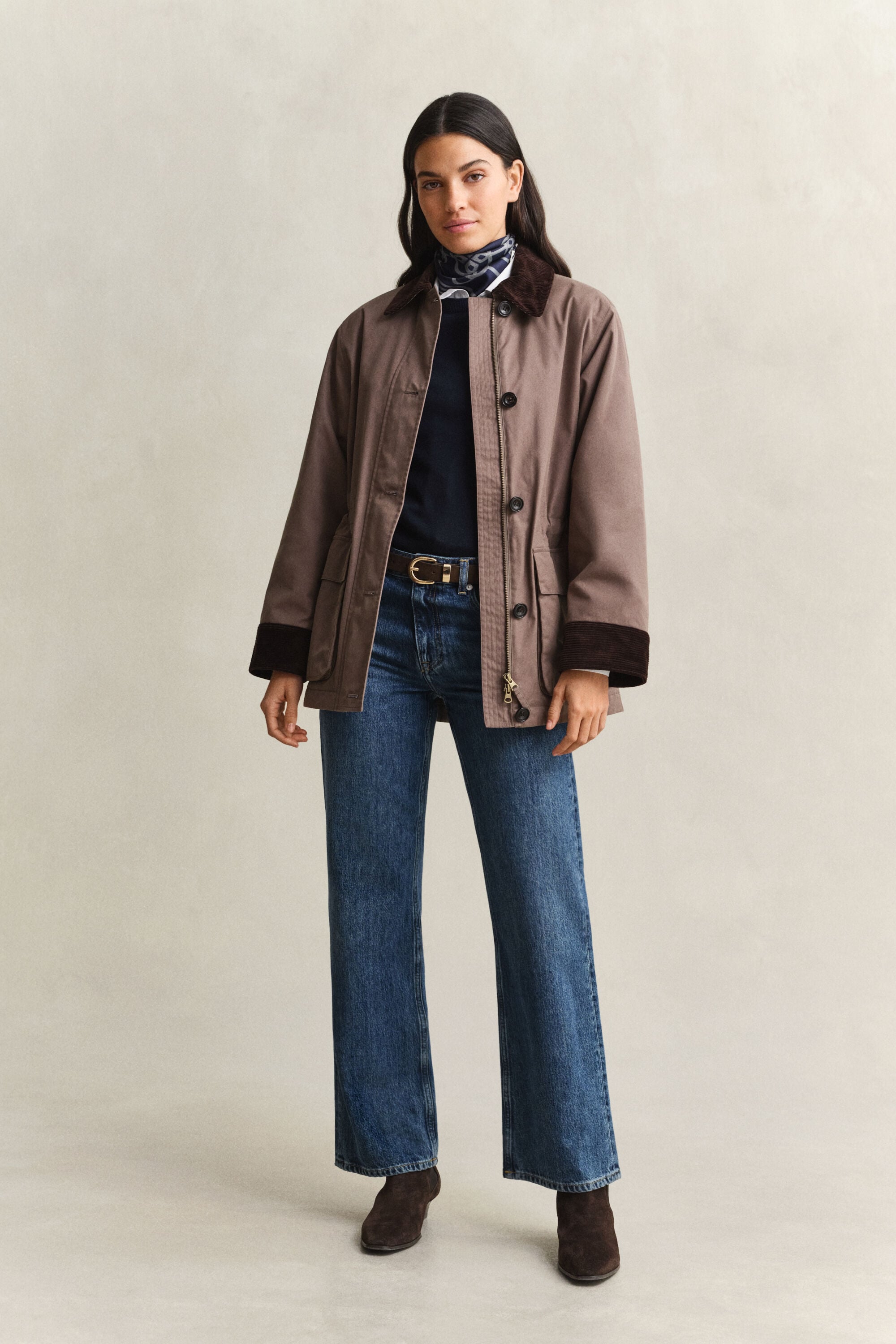 Jersey de lana merino extrafina con cuello redondo