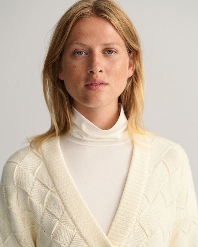 C&aacute;rdigan de punto tejido