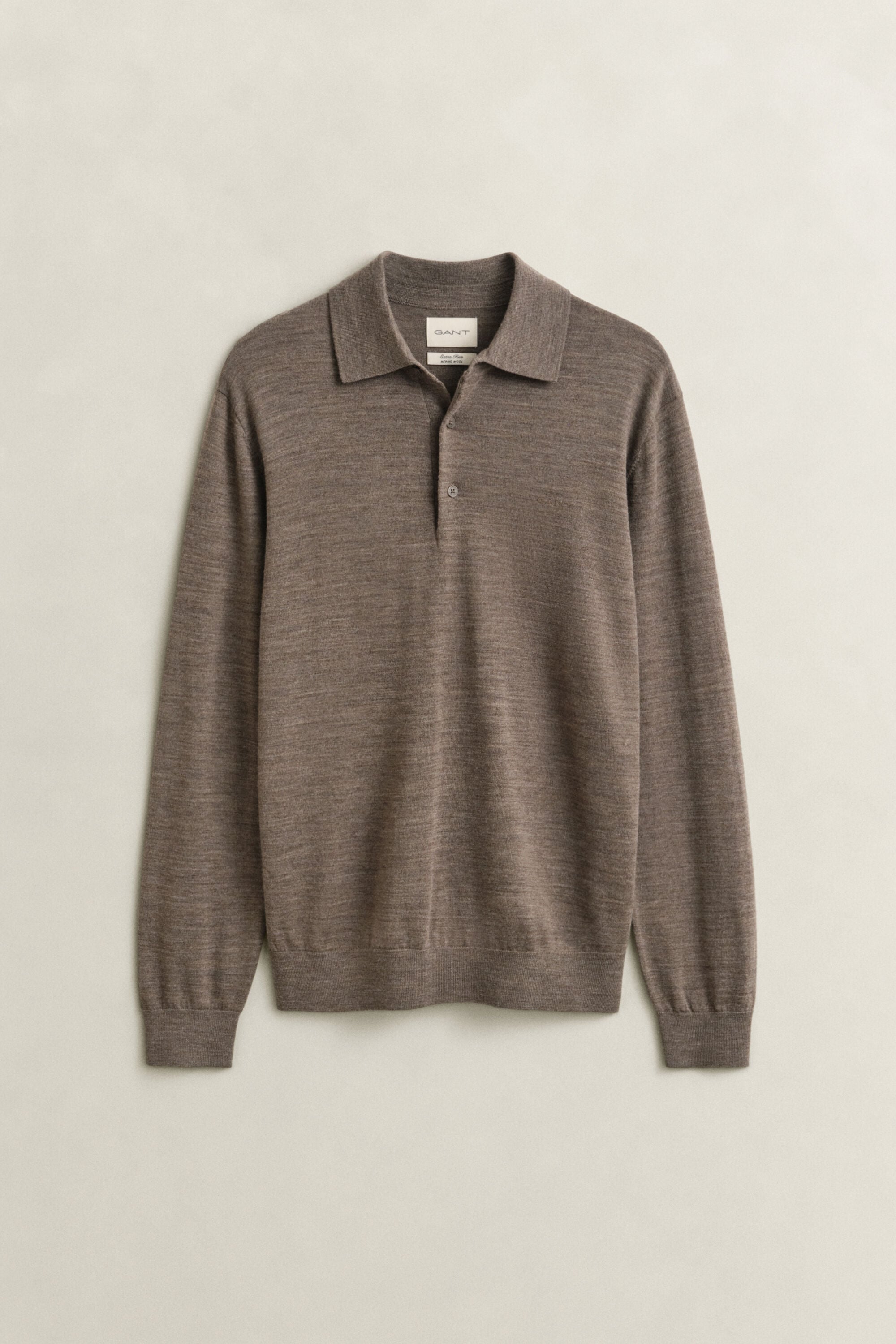 Jersey tipo polo de lana merino extrafina