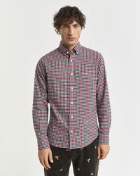 Camisa Regular Fit de sarga a cuadros Vichy