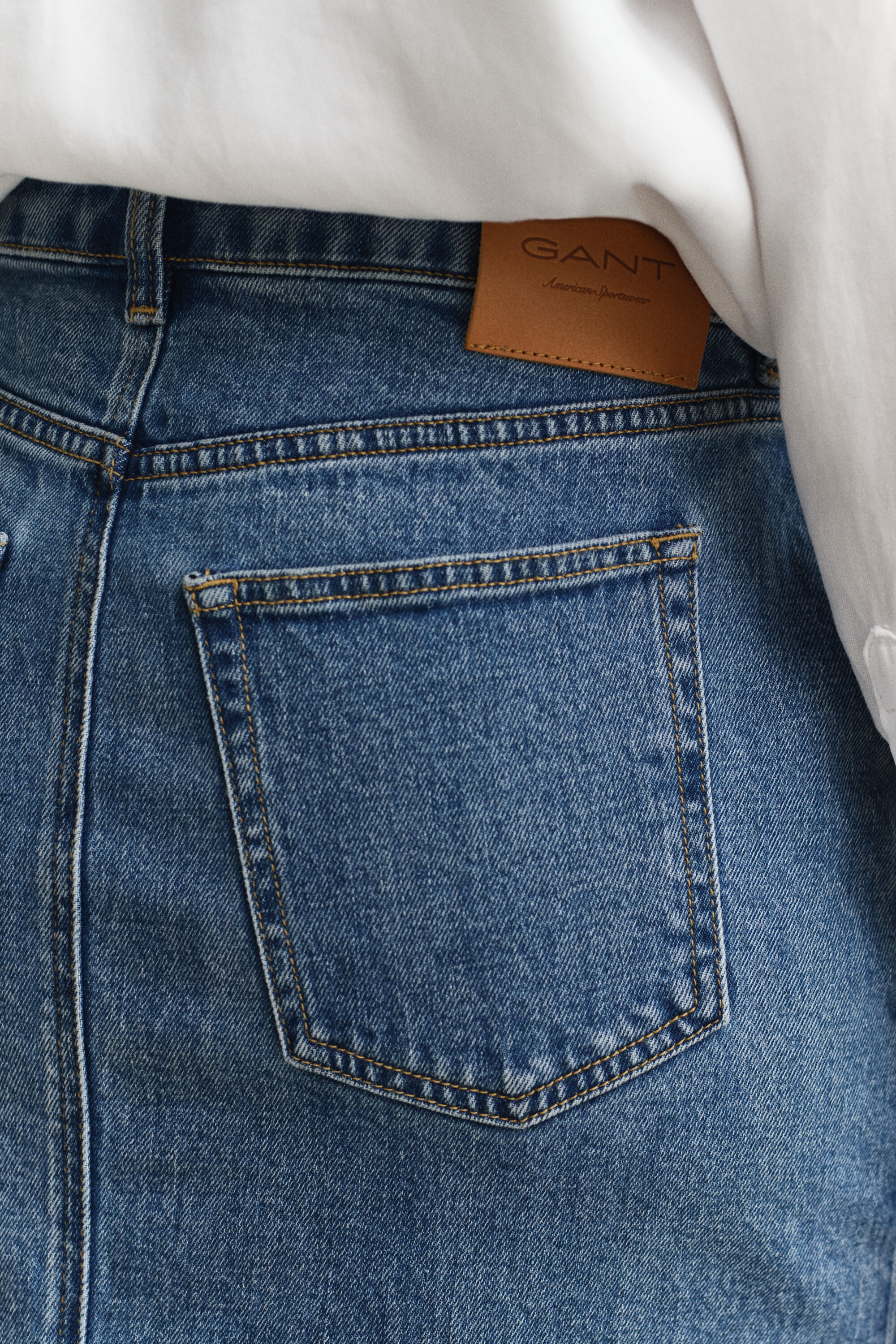 Falda de tubo vaquera