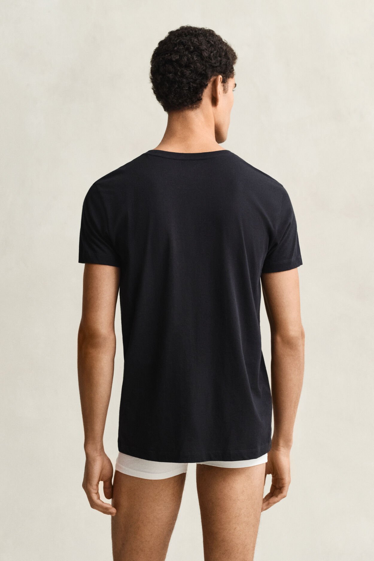 Paquete de dos camisetas de cuello redondo