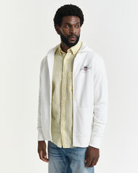 Sudadera con capucha, cremallera y diseño