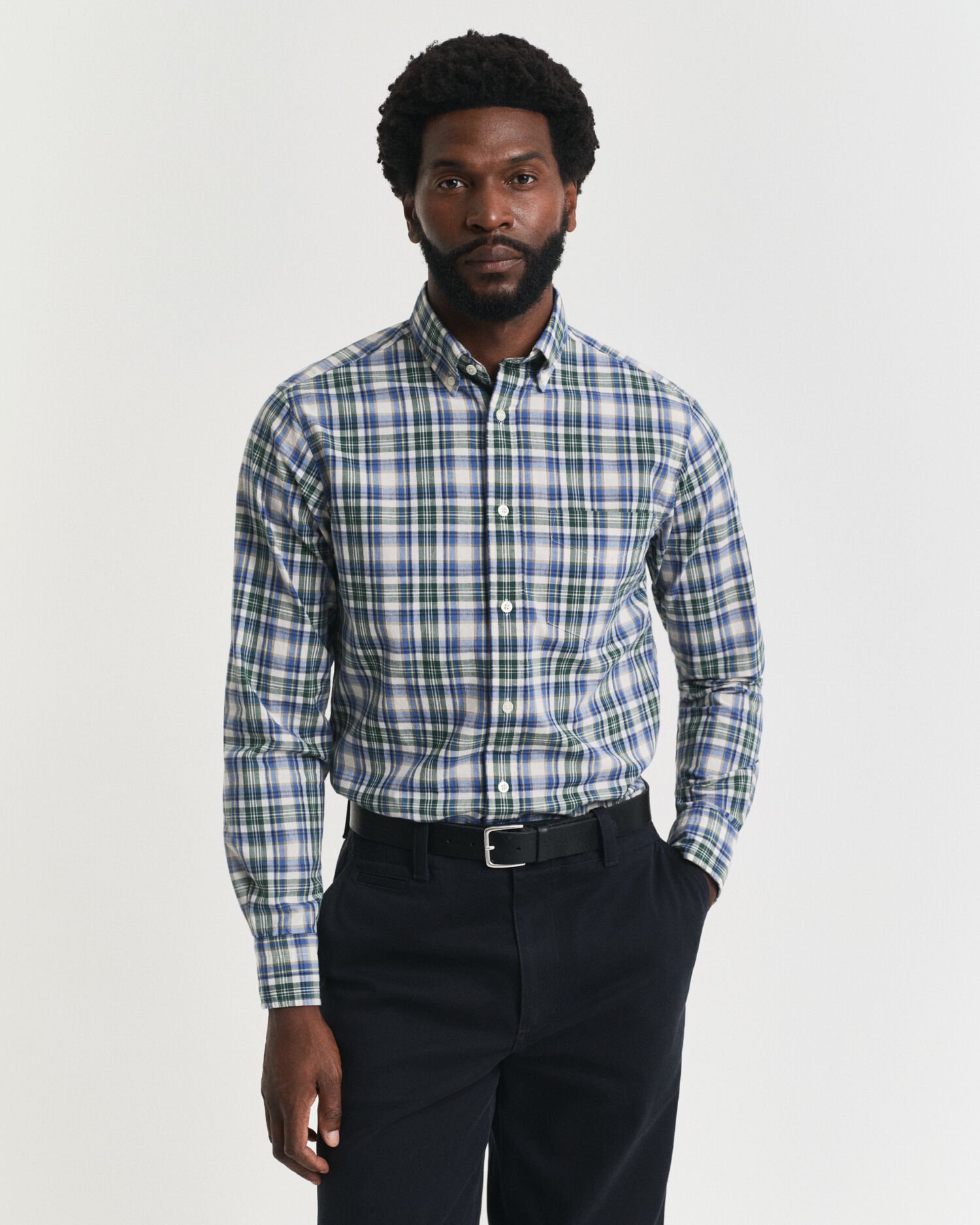 Camisa Regular Fit de popelina Archive a cuadros