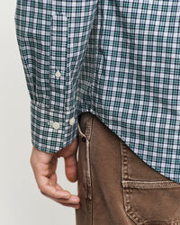 Camisa Regular Fit de popelina a cuadros peque&ntilde;os