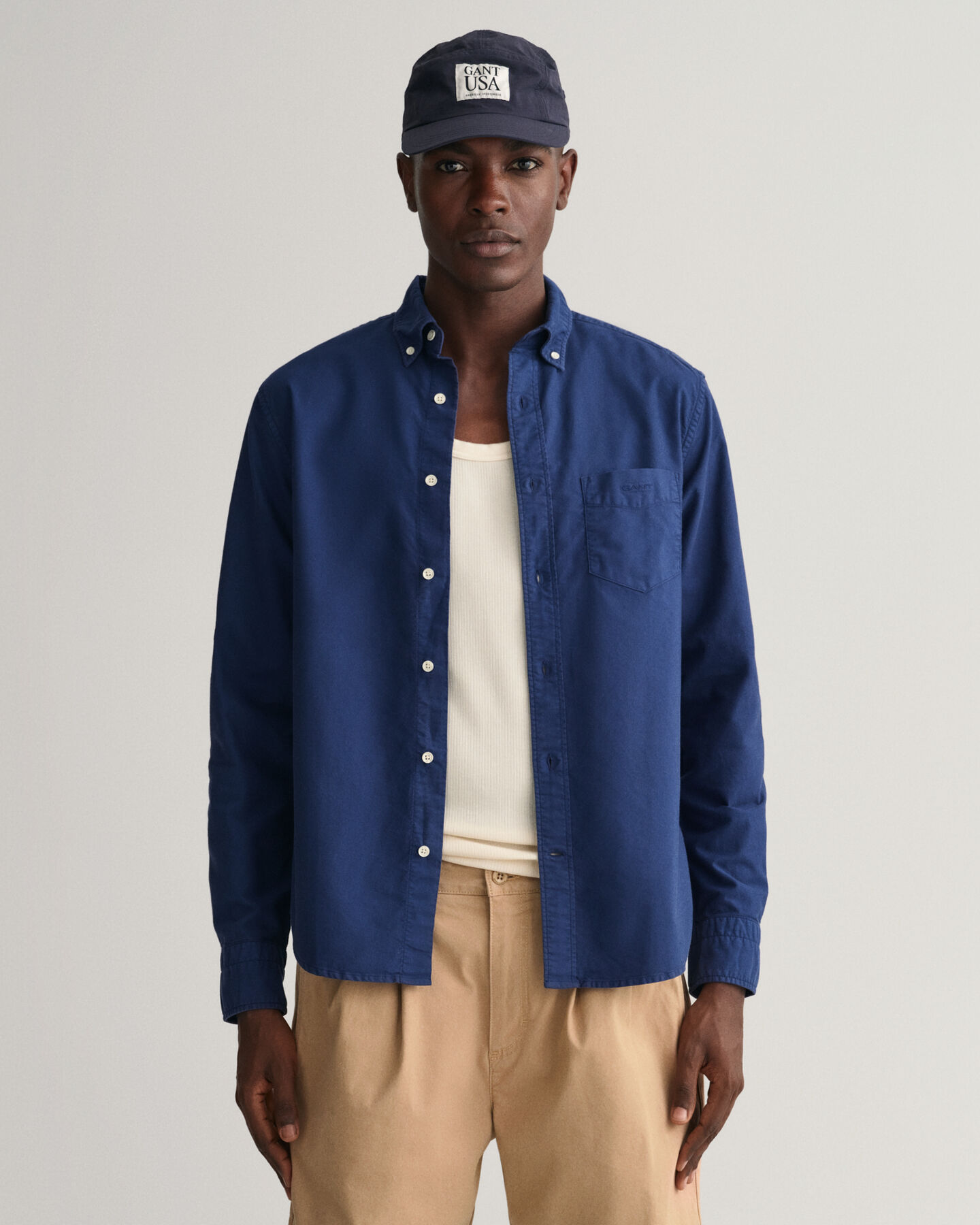 Camisa Oxford Regular Fit Sunfaded